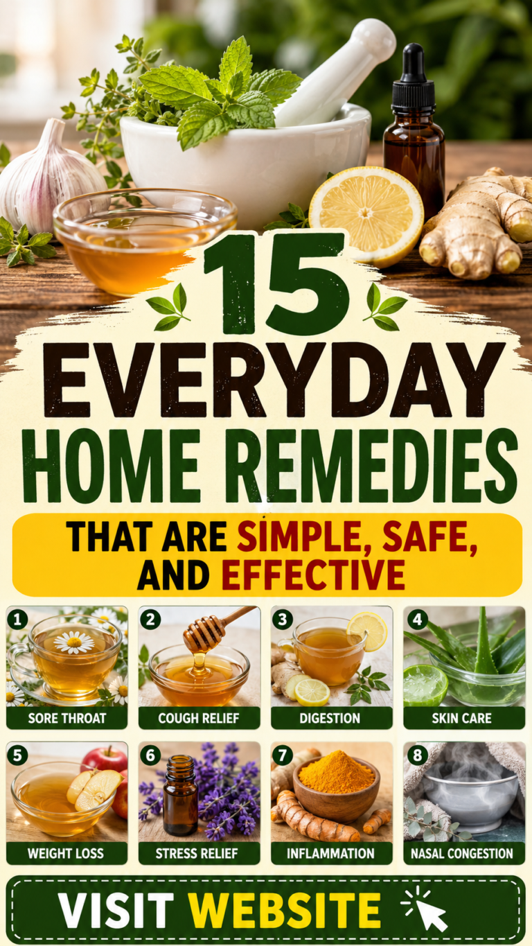 15 Everyday Home Remedies That Are Simple, Safe, and Effective