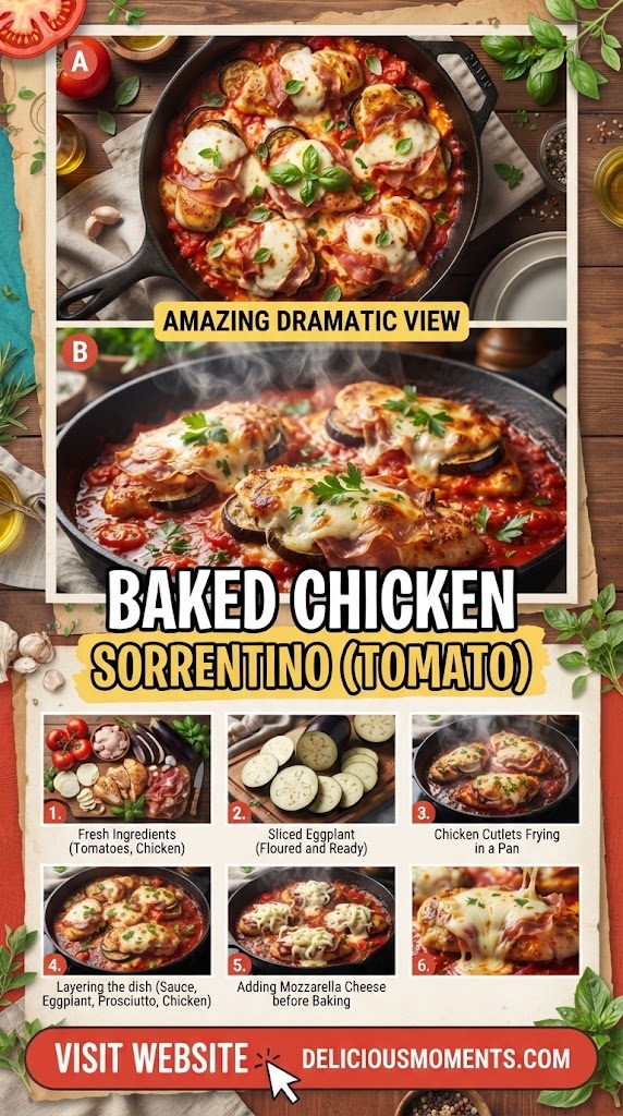 Baked Chicken Sorrentino (Tomato)