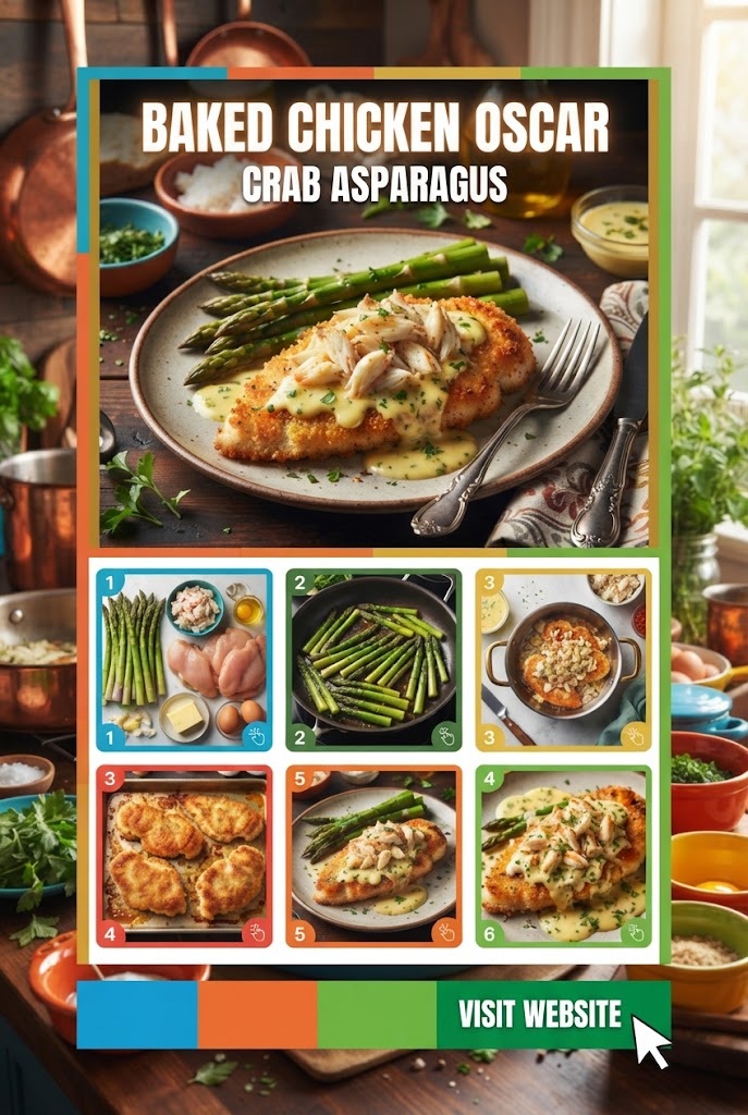 Baked Chicken Oscar (Crab Asparagus)