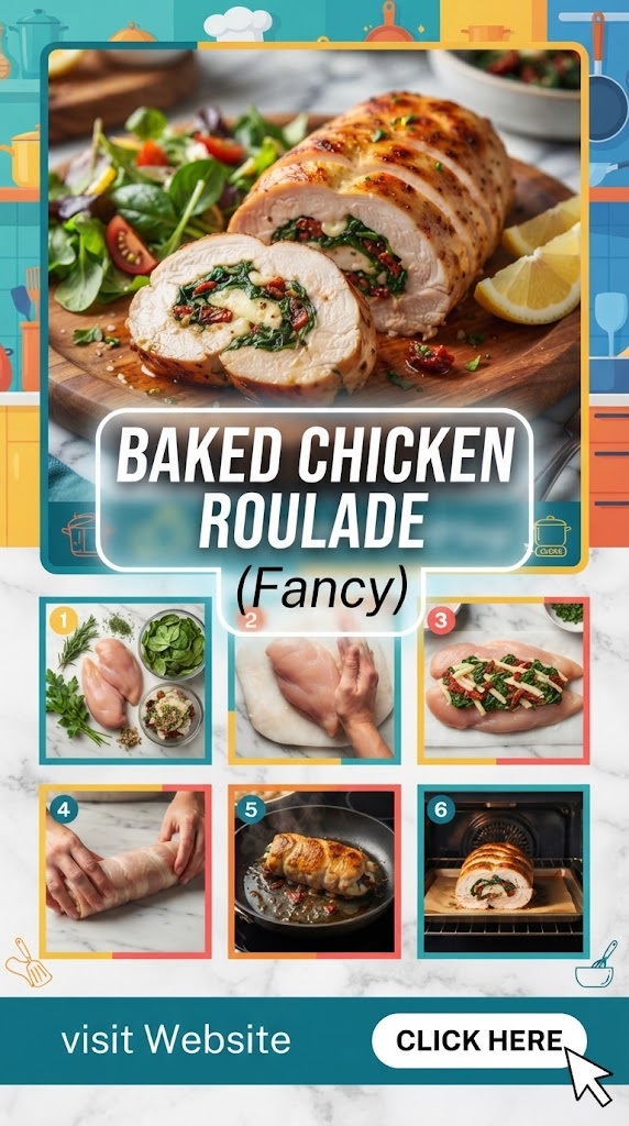 Baked Chicken Roulade (Fancy)