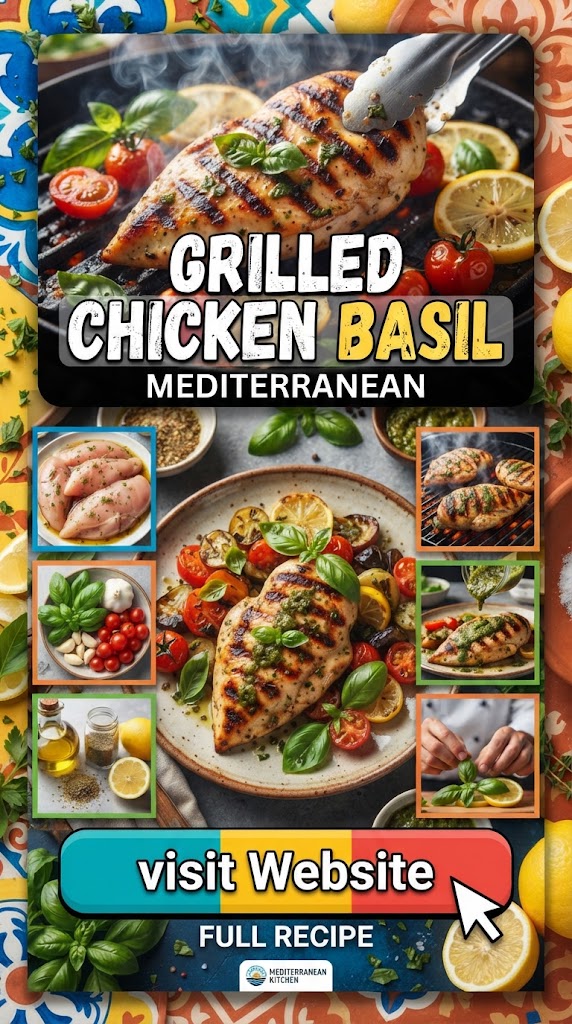Grilled Chicken Basil (Mediterranean)