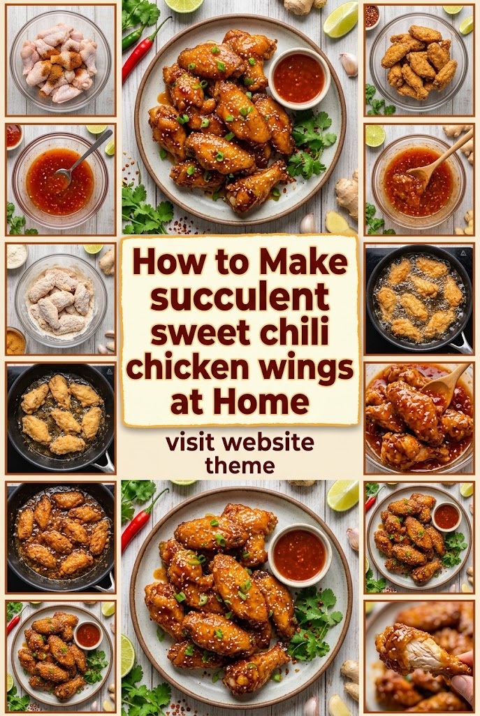 How to Make succulent sweet chili chicken wings at Home