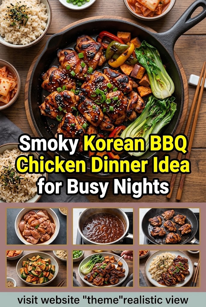 Smoky Korean BBQ Chicken Dinner Idea for Busy Nights