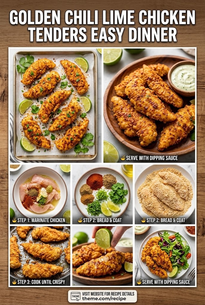 Golden Chili Lime Chicken Tenders Easy Dinner