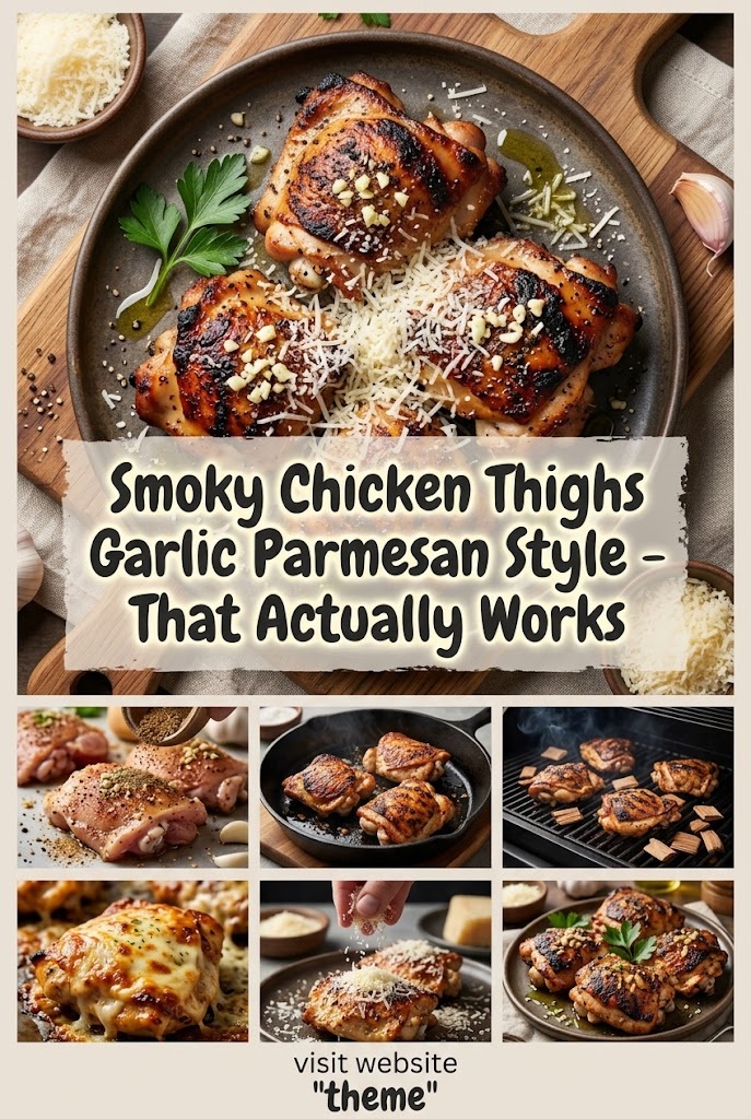 Smoky Chicken Thighs Garlic Parmesan Style – That Actually Works