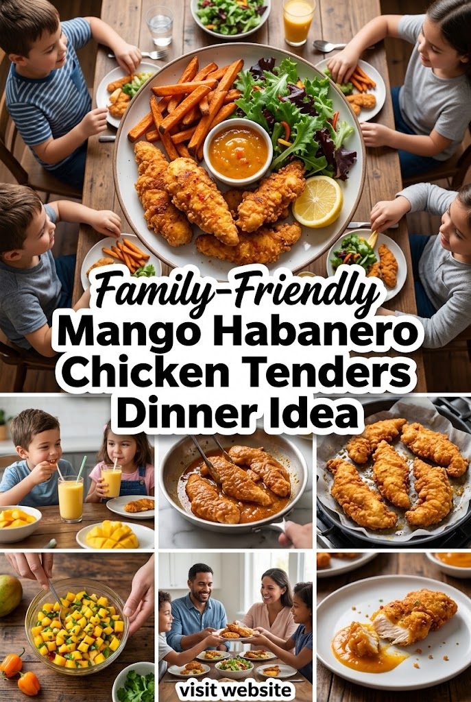 Family-Friendly Mango Habanero Chicken Tenders Dinner Idea