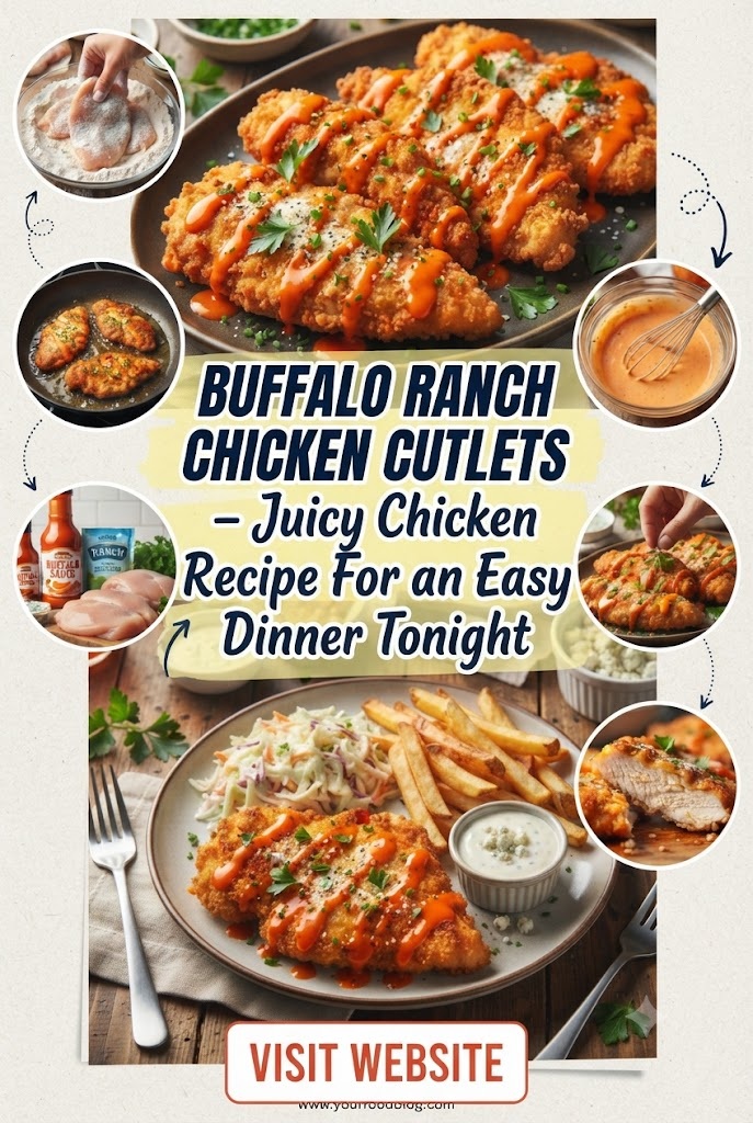 Buffalo Ranch Chicken Cutlets – Juicy Chicken Recipe For an Easy Dinner Tonight